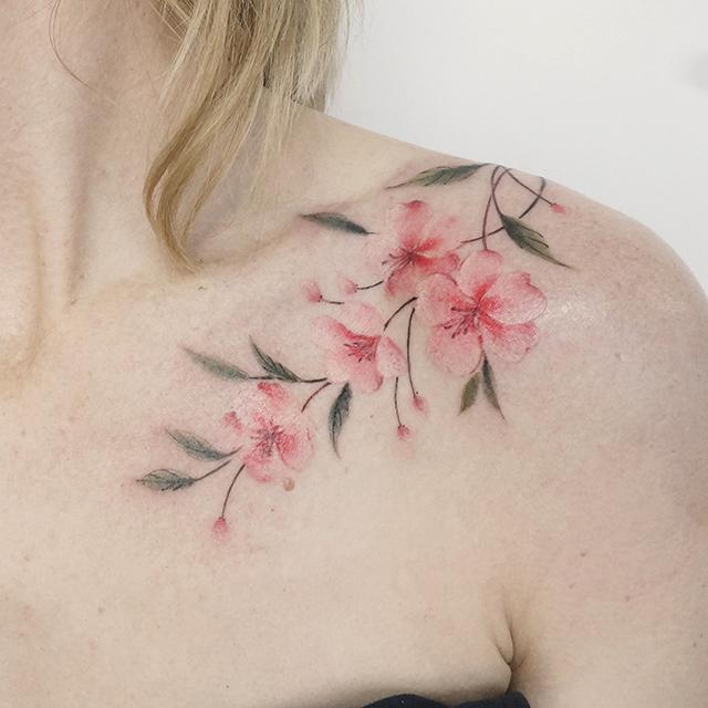 cherry blossom tattoo