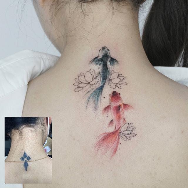 coverup tattoo on neck
